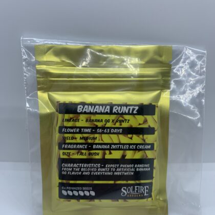 Solfire Gardens - Banana Runtz (Banana OG x Runtz) {FEM} [6pk]